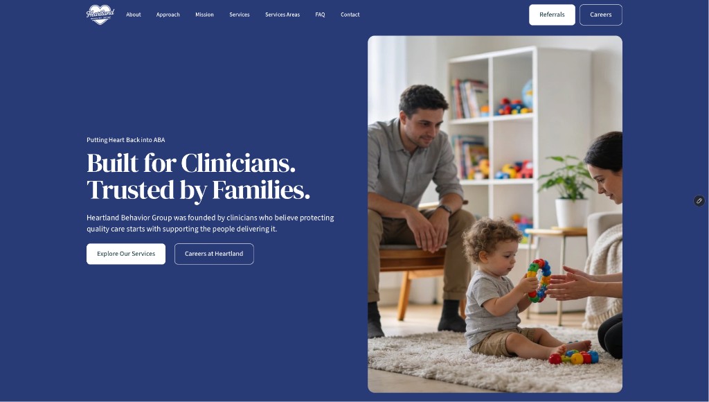 Heartland Behavior Group website redesign